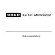 UHER SG521 Owners Manual