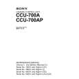 SONY CCU-700A VOLUME 2 Manual de Servicio