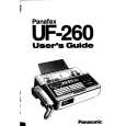 PANASONIC UF260 Owners Manual