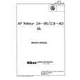 NIKON AF NIKKOR 24-85 2.5-4D Service Manual