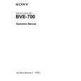 SONY BVE-700 Instrukcja Obsługi