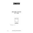 ZANUSSI ZAN TC 7122 F Owners Manual