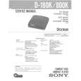 SONY D180K Manual de Servicio