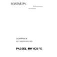 ROSENLEW PASELLI 608 PE Owners Manual