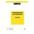 ZANUSSI DE6753 Owners Manual