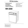 ELECTROLUX WH2000 Owners Manual