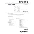 SONY MPKDVF4 Manual de Servicio