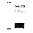 SONY PVW2650P VOLUME 2 Instrukcja Serwisowa