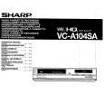 SHARP VC-A104SA Owners Manual