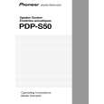 PIONEER PDP-S50/XIN/E5 Instrukcja Obsługi