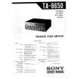 SONY TA-8650 Service Manual