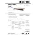 SONY HCD-FX80 Instrukcja Serwisowa