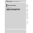 PIONEER GEX-P5750TVP/ES Owners Manual