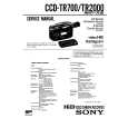 SONY CCD-TR700 Instrukcja Serwisowa