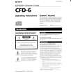 SONY CFD-6 Owners Manual