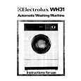 ELECTROLUX WH31 Owners Manual