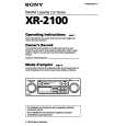 SONY XR-2100 Instrukcja Obsługi