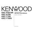 KENWOOD KRC-778RV Owners Manual