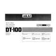 AKAI DT-100 Owners Manual