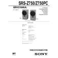 SONY SRSZ750/PC Service Manual