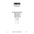 ZANUSSI WJD1257W Owners Manual