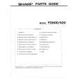 SHARP FO620 Parts Catalog