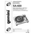 GEMINI SA-600 Owners Manual