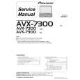 PIONEER AVX-7300 Owners Manual