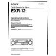 SONY EXR-12 Owners Manual