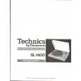 TECHNICS SL-1400 Owners Manual