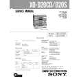 SONY X0D20CD Service Manual