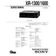 SONY XR-1600 Instrukcja Serwisowa