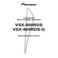 PIONEER VSX-909RDS/HV Owners Manual