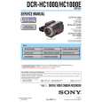 SONY DCRHC1000 Manual de Servicio