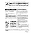 WHIRLPOOL AGR4412ADW Installation Manual