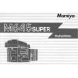 MAMIYA M645SUPER Instrukcja Obsługi