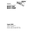 SONY BVP-750P Instrukcja Serwisowa