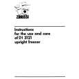 ZANUSSI Di3121/A Owners Manual
