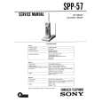 SONY SPP-57 Owners Manual