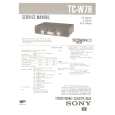 SONY TC-W7R Service Manual