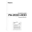 ROLAND PA-400 Owners Manual
