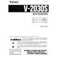 TEAC V2030S Owners Manual