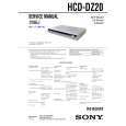 SONY HCD-DZ20 Service Manual