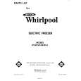 WHIRLPOOL EV20VSXKW0 Catálogo de piezas