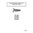 ZOPPAS PO30M Owners Manual