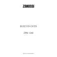 ZANUSSI ZPB1260X Owners Manual