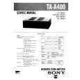 SONY TAA400 Service Manual