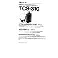 SONY TCS310 Owners Manual