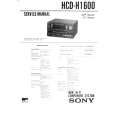 SONY HCDH1600 Instrukcja Serwisowa