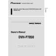 PIONEER DVH-P7050/ES/RC Owners Manual